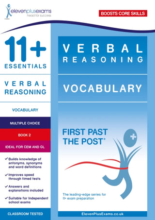 Cover image for 9781912364633 - 11+ Essentials Verbal Reasoning: Vocabulary Book 2