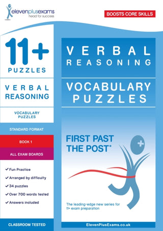 Cover image for 9781912364749 - 11+ Puzzles Vocabulary Puzzles Book 1