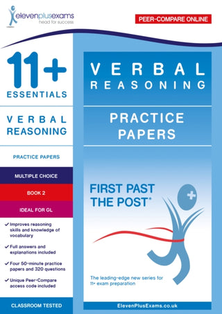 Cover image for 9781912364770 - 11+ Essentials Verbal Reasoning Practice Papers Book 2