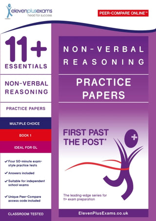 Cover image for 9781912364831 - 11+ Essentials Non-verbal Reasoning Practice Papers Book 1