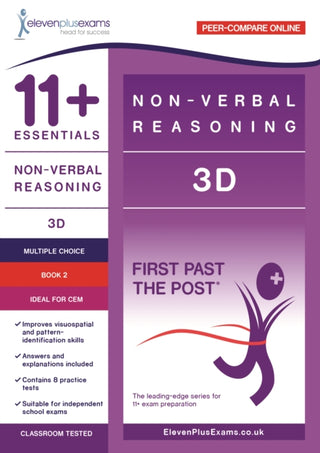 Cover image for 9781912364862 - 11+ Essentials - 3-D Non-verbal Reasoning Book 2
