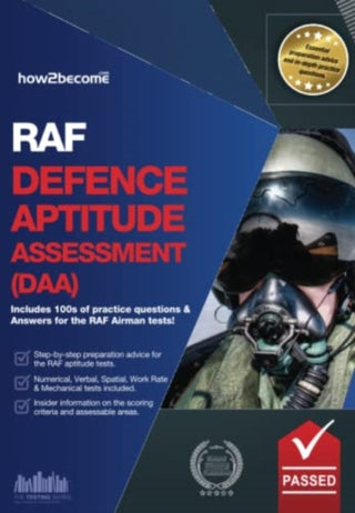 Cover image for 9781912370931 - RAF Defence Aptitude Assessment