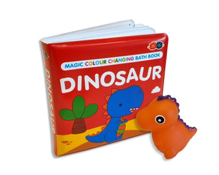 Cover image for 9781912544646 - Magic Colour Changing Bath Book - Dinosaur
