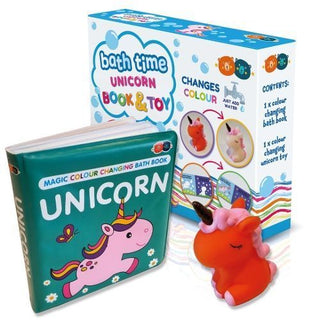 Cover image for 9781912544721 - Magic Colour Changing Bath Book & Toy - Unicorn