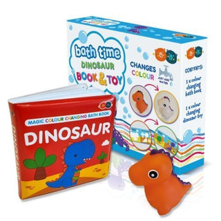 Cover image for 9781912544738 - Magic Colour Changing Bath Book & Toy - Dinosaur