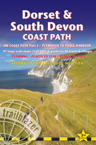 Cover image for 9781912716340 - Dorset and South Devon Coast Path - guide and maps to 48 towns and villages with large-scale walking maps (1:20 000)
