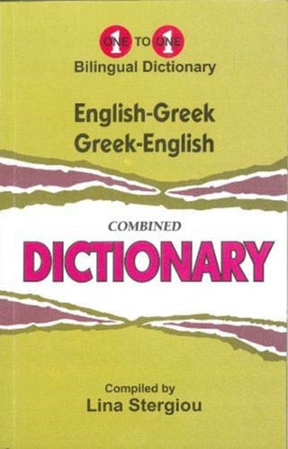 Cover image for 9781912826063 - English-Greek & Greek-English One-to-One Dictionary (exam-suitable)