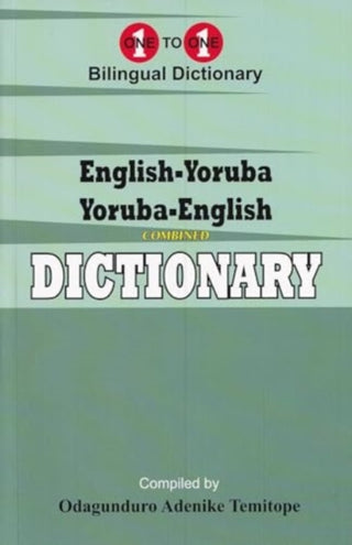 Cover image for 9781912826513 - English-Yoruba & Yoruba-English One-to-One Dictionary