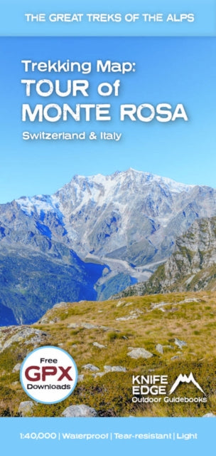Supplemental image for 9781912933549 - Tour of Monte Rosa Trekking Map