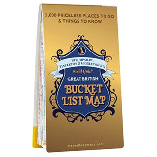 Cover image for 9781913447144 - ST&G's Solid Gold Great British Bucket List Map