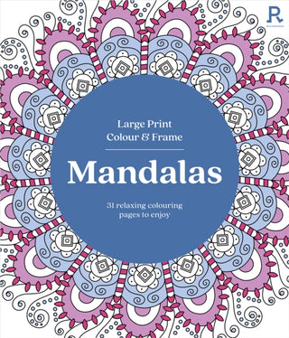 Supplemental image for 9781913602604 - Large Print Colour & Frame - Mandalas