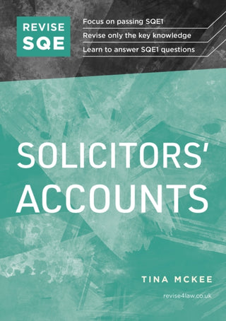 Cover image for 9781914213809 - Revise SQE Solicitors' Accounts