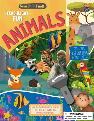 Cover image for 9781914330407 - Flashlight Fun - Search & Find Animals