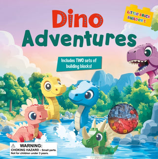 Cover image for 9781914330841 - Little Brick Builderz Dino Adventures