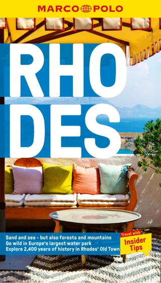 Cover image for 9781914515095 - Rhodes Marco Polo Pocket Travel Guide - with pull out map