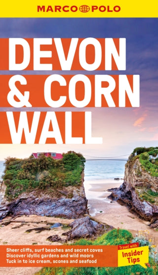 Cover image for 9781914515415 - Devon and Cornwall Marco Polo Pocket Travel Guide - with pull out map