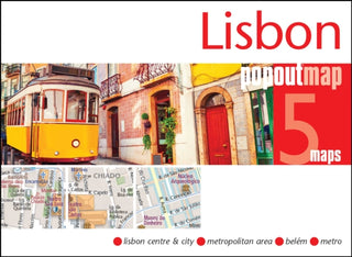 Supplemental image for 9781914515736 - Lisbon PopOut Map - pocket-size, pop-up map of Lisbon