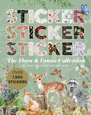 Cover image for 9781915191274 - Sticker Sticker Sticker: The Flora & Fauna Collection