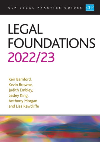 Cover image for 9781915469076 - Legal Foundations 2022/2023