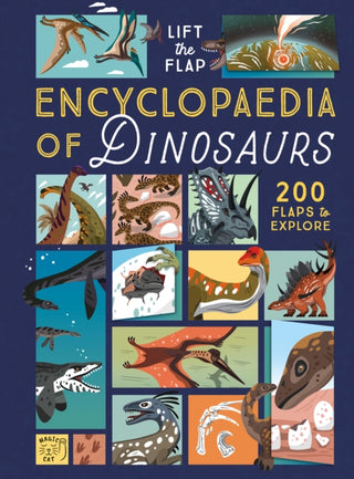Cover image for 9781915569547 - The Lift-the-Flap Encyclopaedia of Dinosaurs