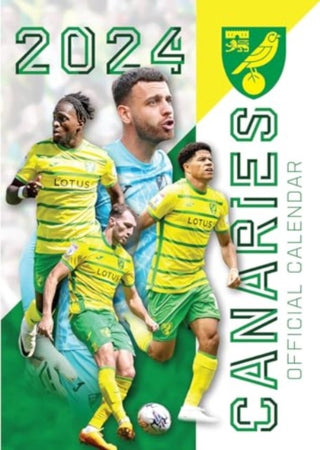 Cover image for 9781915571694 - The Official Norwich City FC Calendar 2024