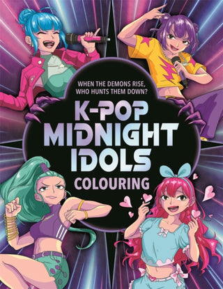 Cover image for 9781915751751 - K-Pop Midnight Idols Colouring