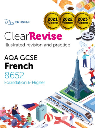 Cover image for 9781916518001 - ClearRevise AQA GCSE French 8652