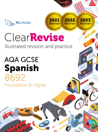 Cover image for 9781916518025 - ClearRevise AQA GCSE Spanish 8692