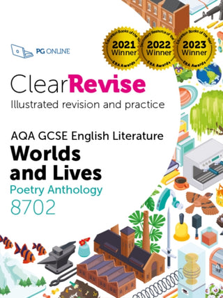 Cover image for 9781916518131 - ClearRevise AQA GCSE English Literature 8702; Worlds and Lives Poetry Anthology