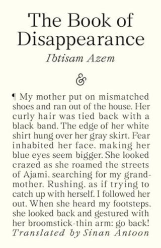 Cover image for 9781916751026 - The Book of Disappearance