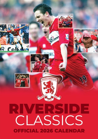 Cover image for 9781916755833 - The Official Middlesbrough Legends Calendar 2026