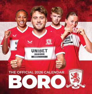 Supplemental image for 9781916755901 - The Official Middlesbrough Desk Calendar 2026