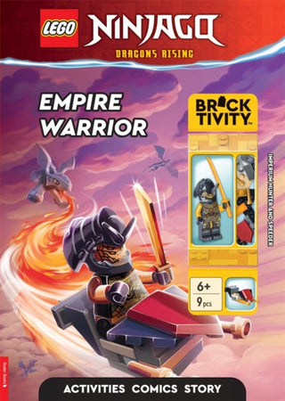 Cover image for 9781916763159 - LEGO® NINJAGO®: Empire Warrior Activity Book (with Dragon Hunter minifigure and Speeder mini-build)