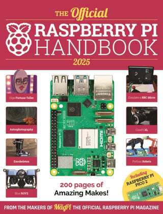 Cover image for 9781916868250 - The Official Raspberry Pi Handbook 2025
