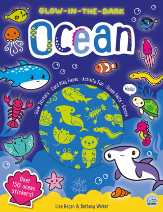 Cover image for 9781917082211 - Glow-in-the-Dark Ocean Sticker Activity