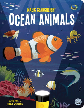 Cover image for 9781917082464 - Magic Searchlight - Ocean Animals