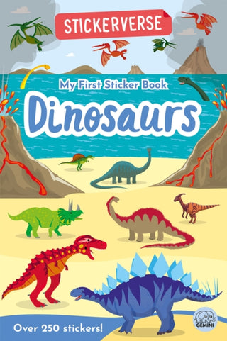 Cover image for 9781917082631 - Stickerverse: My First Sticker Book Dinosaurs