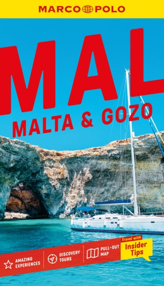Cover image for 9781917131056 - Malta and Gozo Marco Polo Pocket Travel Guide - with pull out map