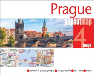 Supplemental image for 9781917131179 - Prague PopOut Map - pocket size, pop up map of Prague city centre