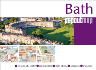 Supplemental image for 9781917131186 - Bath PopOut Map - pocket size, pop up map of Bath city centre