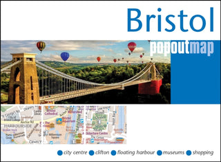 Supplemental image for 9781917131193 - Bristol PopOut Map - pocket size, pop up map of Bristol city centre