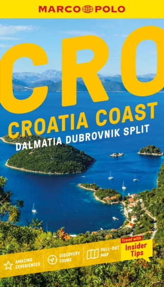 Cover image for 9781917131247 - Croatia Coast Marco Polo Pocket Travel Guide - with pull out map