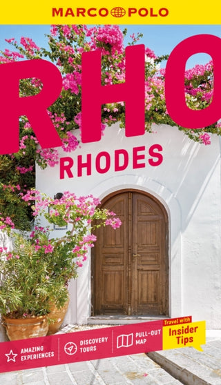 Cover image for 9781917131254 - Rhodes Marco Polo Pocket Travel Guide - with pull out map