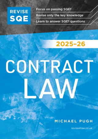 Cover image for 9781917183321 - Revise SQE Contract Law 2025/26