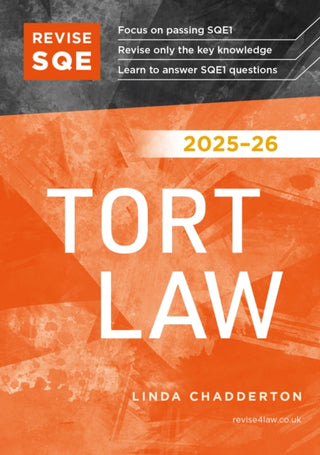 Cover image for 9781917183505 - Revise SQE Tort Law 2025/26