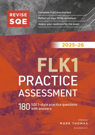 Cover image for 9781917183598 - Revise SQE FLK1 Practice Assessment 2025/26