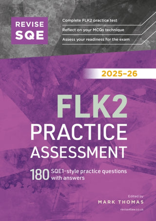Cover image for 9781917183628 - Revise SQE FLK2 Practice Assessment 2025/26