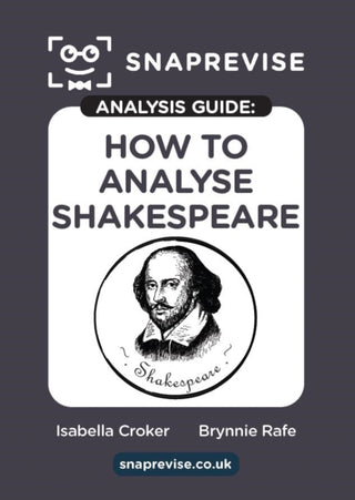 Cover image for 9781917424103 - SnapRevise Analysis Guide: How to Analyse Shakespeare