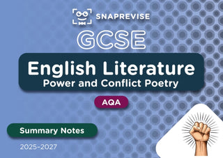 Cover image for 9781917424851 - SnapRevise GCSE AQA English Literature: Power and Conflict Poetry