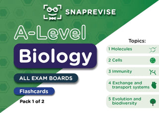 Cover image for 9781917424882 - A-Level Biology Flashcards Pack 1